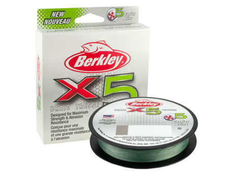 Šňůra Berkley X5 150m Low Vis Green
