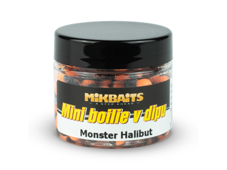 MIKBAITS Mini boilie v dipu 50ml - Monster Halibut