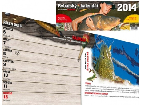 KAJMAN Rybářský kalendář 2014