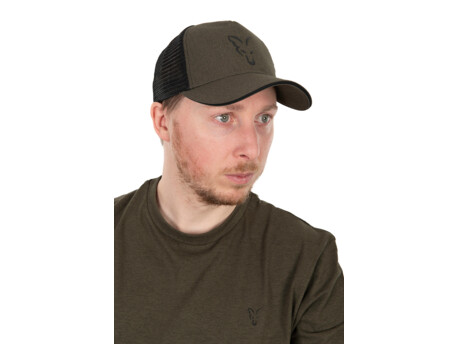 FOX kšiltovka COLLECTION TRUCKER CAP GREEN & BLACK