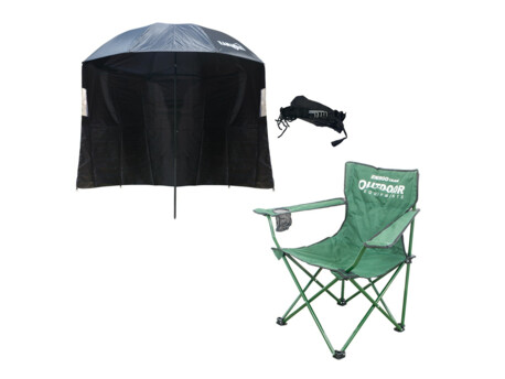 ENERGOTEAM Outdoor holiday křesílko + deštník