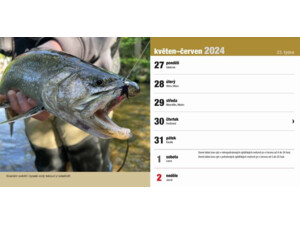 Stolní rybářský kalendář na rok 2024 VÝPRODEJ