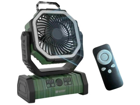 HOLDCARP Větrák Rechargeable Fan + Powerbanka + Lampa + dálk. ovládání