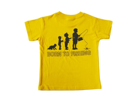 DOC FISHING triko dětské - žlutá