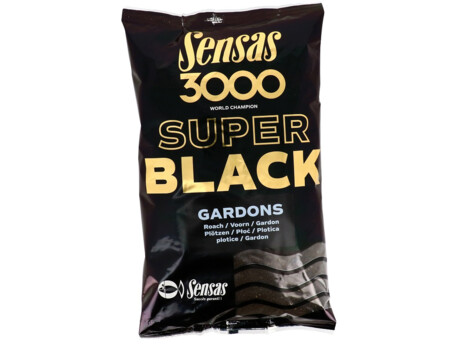 SENSAS Krmení 3000 Super Black (Plotice-černý) 1kg