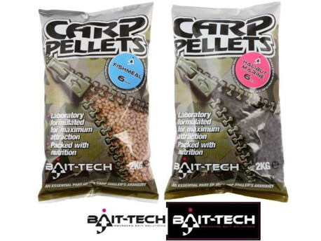 BAIT-TECH Pelety Hallibut Carp Feed Pellets 8mm, 2kg