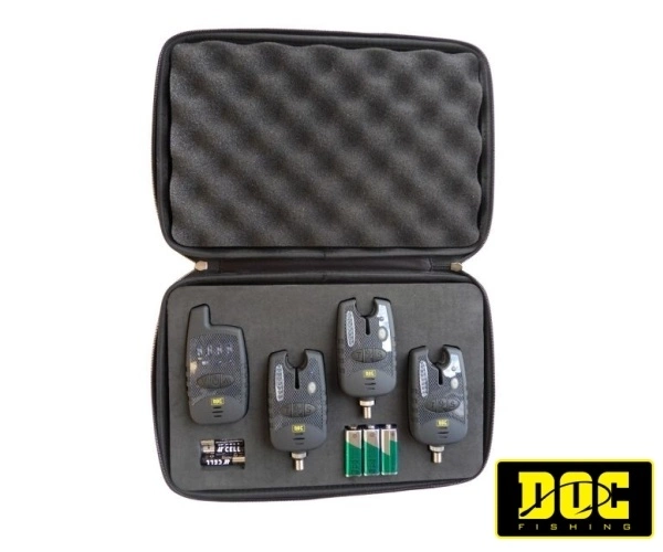 DOC FISHING Signalizátory záběru s příposlechem 3+1