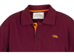FOX polotriko Chunk Polo Shirt Burgundy/Orange