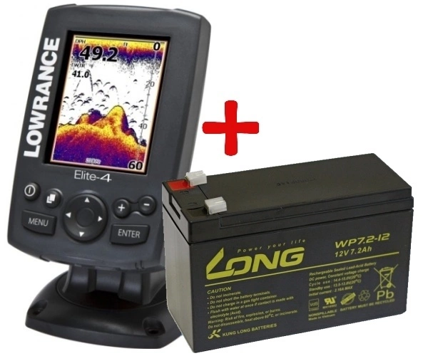 Lowrance ELITE 4 GPS + baterie ZDARMA!!
