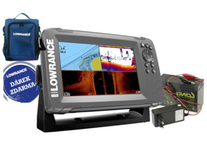 LOWRANCE HOOK² 7 GPS se Sondou Tripleshot + baterie a nabíječka ZDARMA