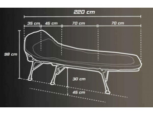 STARBAITS Comfort Mammoth Bedchair (lehátko 6 noh)