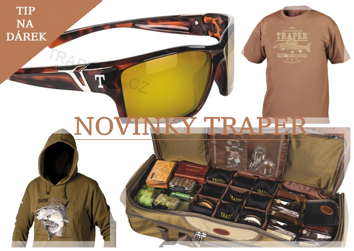 NOVINKY od značky Traper - Potěšte svého rybáře stylovým dárkem.