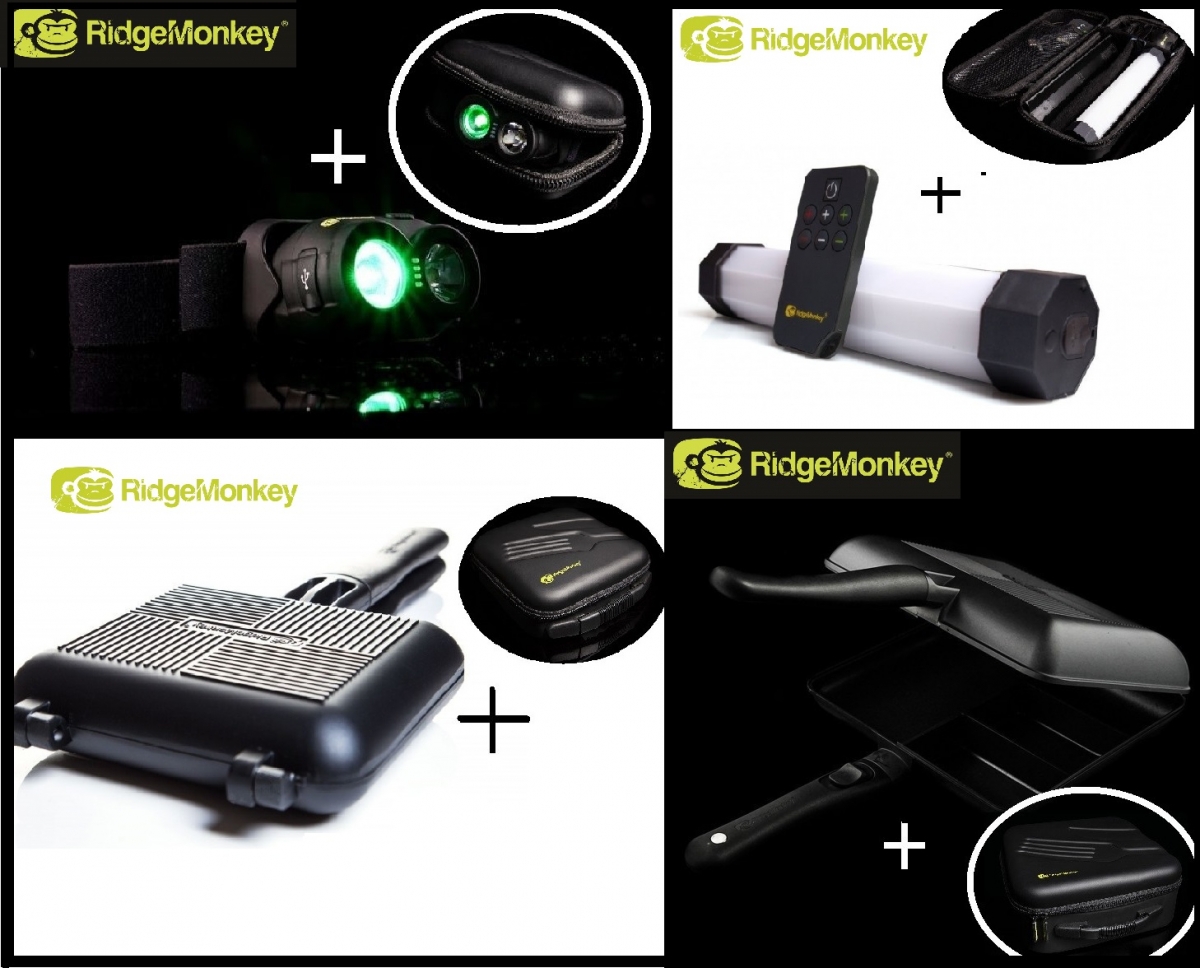 AKČNÍ SETY OD RidgeMonkey - Pevná ochranná pouzdra ZDARMA!