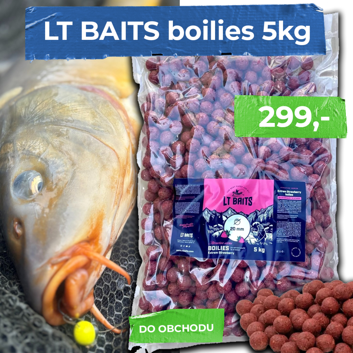 5kg boilies za 299Kč! Lt Baits u nás v nabídce!