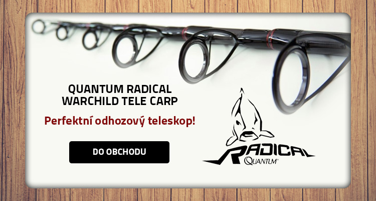 QUANTUM RADICAL Warchild Tele Carp  - Štíhlý a elegantní teleskopický prut s vázanými SiC
