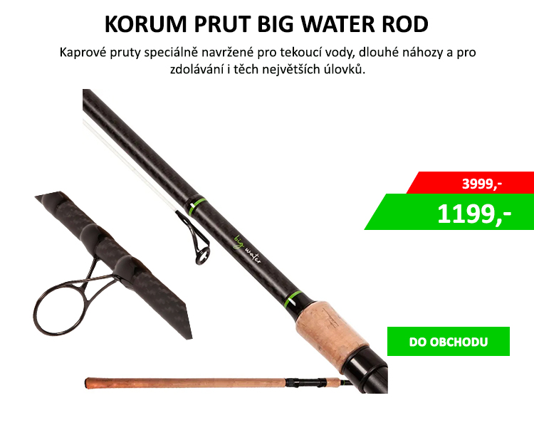 Korum Prut Big Water Rod AKCE - Při výrobě prutu byly využita špičková uhlíková vlákna, které z prutů činí maximálně efektivní a výkonný nástroj pro lov ryb. Řada Big Water je 100% vyrobena z 3K karbonových ...