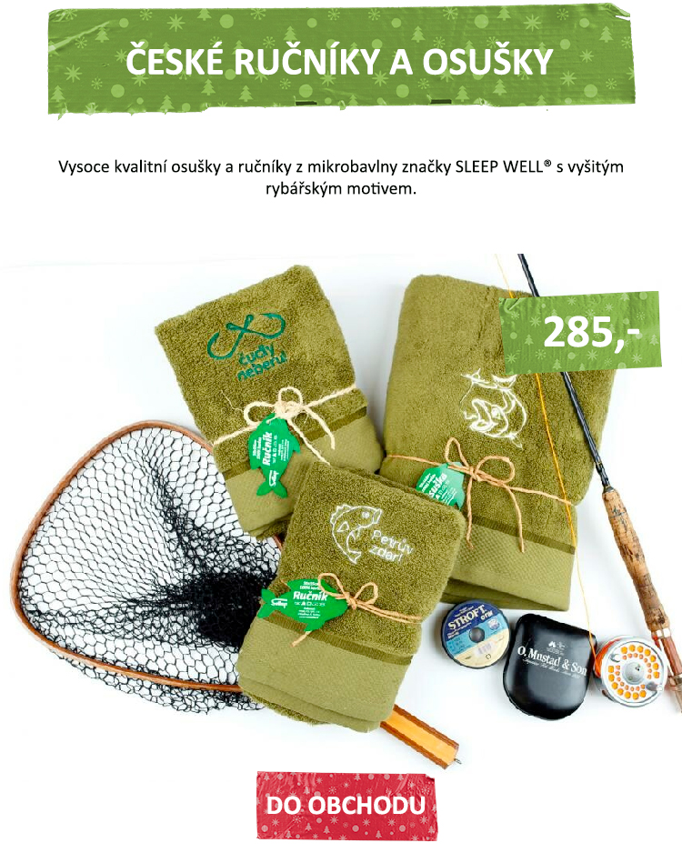 Ručníky, osušky, deky - Vysoce kvalitní osuška z mikrobavlny značky SLEEP WELL® s vyšitým rybářským motivem.
