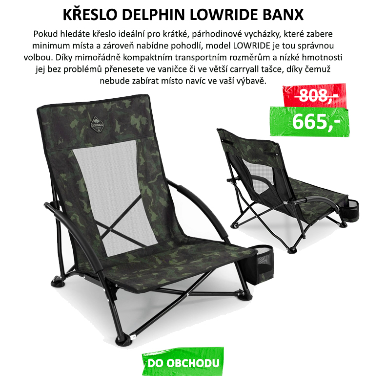 Křeslo Delphin LOWRIDE Banx - Pokud hledáte křeslo ideální pro krátké, párhodinové vycházky, které zabere minimum místa a zároveň nabídne pohodlí, model LOWRIDE je tou správnou volbou. Díky mimořádně ...
