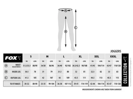 FOX Tepláky COLLECTION ORANGE & BLACK JOGGERS