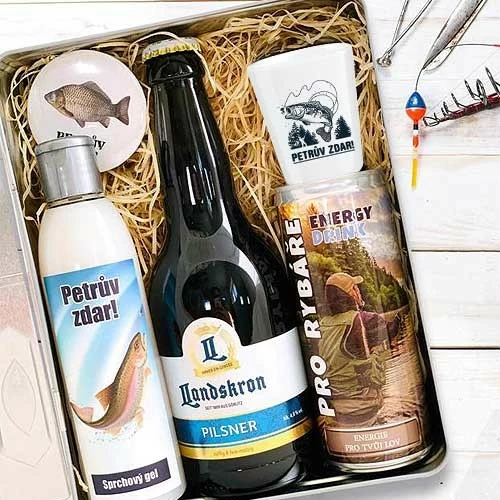 Dárkový plechový box pro rybáře