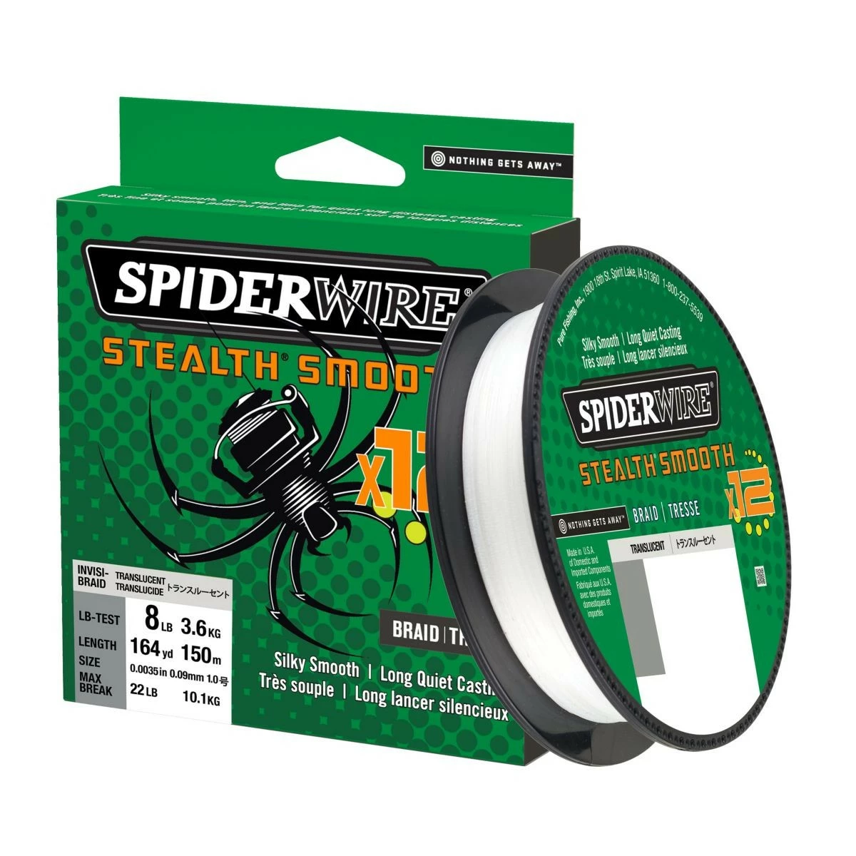 Šňůra SpiderWire Stealth Smooth12 150m Průhledá