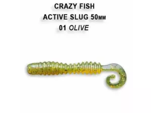 Crazy Fish Active Slug 2  5cm barva 1 olive