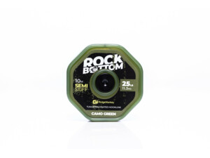 RidgeMonkey návazcová šňůrka RM-TEC Rock Bottom Tungsten Coated Semi Stiff 25lb 10m