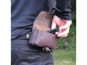 KOŽENÁ KAPSA NA PÁSEK "JELENÍ HLAVA"