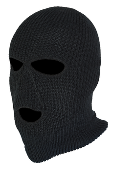 Norfin kukla Hat-Mask Knitted  Black vel. L
