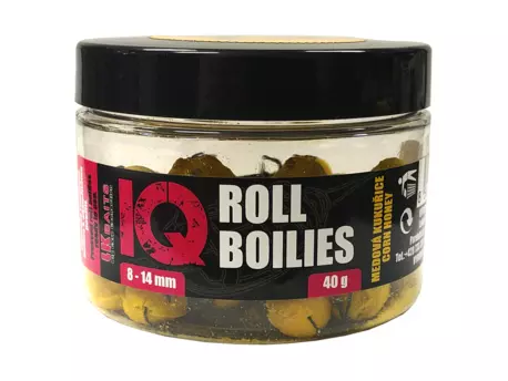 LK Baits IQ Method Feeder Roll Boilies Medová Kukuřice 40g