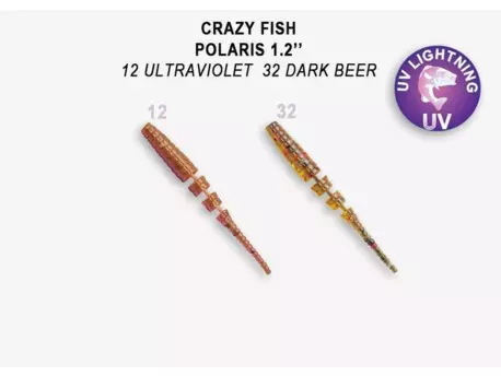 Crazy Fish Polaris 3cm barvy 12-32 16ks