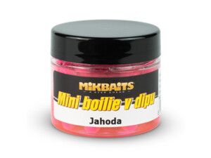 MIKBAITS Mini boilie v dipu 50ml - Jahoda