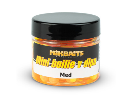 MIKBAITS Mini boilie v dipu 50ml - Med