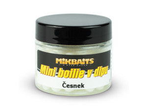 MIKBAITS Mini boilie v dipu 50ml - Česnek