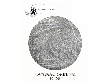 TOMMI FLY NATURAL DUBBING - RABBIT - šedá přírodní