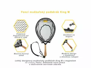 Fencl muškařský podběrák King 2 M nature + magnet