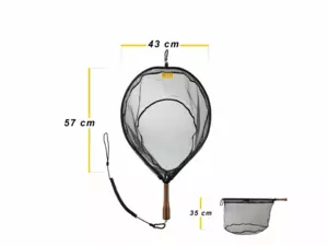 Fencl muškařský podběrák King 2 XL nature + magnet