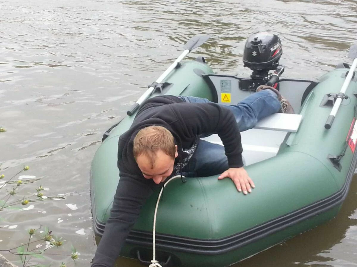 BOAT007 M250 Nafukovací člun - šedomodrý