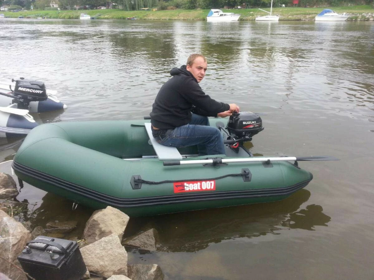 BOAT007 M250 Nafukovací člun - šedomodrý