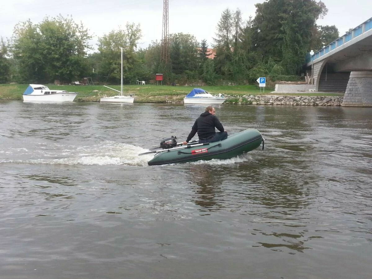 BOAT007 M250 Nafukovací člun - šedomodrý