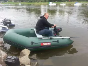 BOAT007 M250 Nafukovací člun - šedomodrý