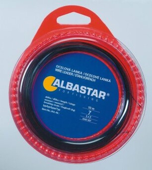 Albastar ocelové lanko 1x7 na cívce - 10m