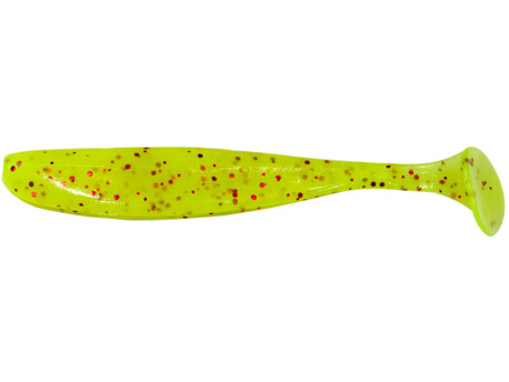 Keitech: Gumová nástraha Easy Shiner 3,5" 8,9cm 3,9g Chartreuse Red Flaker - 1ks