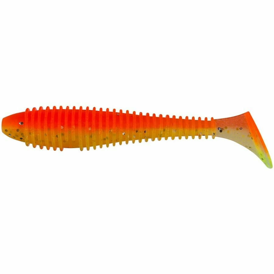 Keitech: Gumová nástraha Swing Impact FAT 3,8" 9,6cm 8,5g Sun Shine Lemon 6ks