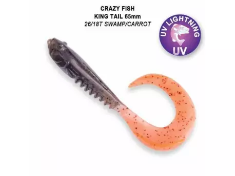 Crazy Fish King Tail 2,5" color 26/18 swam carrot