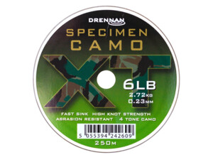 Drennan vlasec Specimen Camo XT 6lb, 0,23mm, 250m
