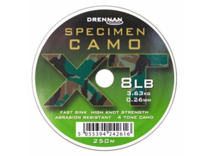 Drennan vlasec Specimen Camo XT 8lb, 0,26mm, 250m