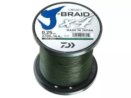 DAIWA J-Braid X4 Zelená 0,19mm 10,2kg 160 m VÝPRODEJ