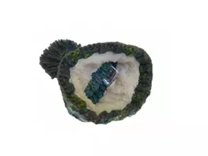 R-SPEKT Dětský kulich MAXI PomPom beanie šedozelený