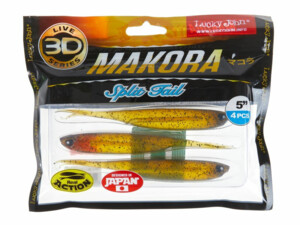 Lucky John 3D Makora Split Tail 5" barva 005 4ks